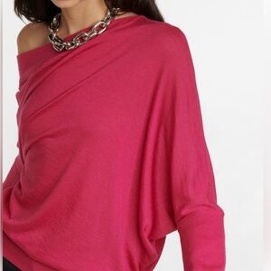 Tom Ford  Off-Shoulder Pink Sweater